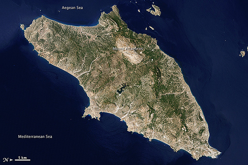 Rhodes, Greece by NASA Earth Observatory