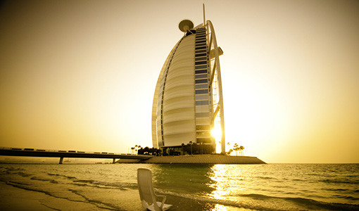 Burj Al Arab at sunset