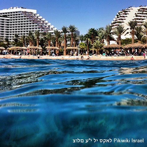 The beach of Eilat, Israel.