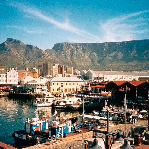 View of Table Mountain in Cape Town.
