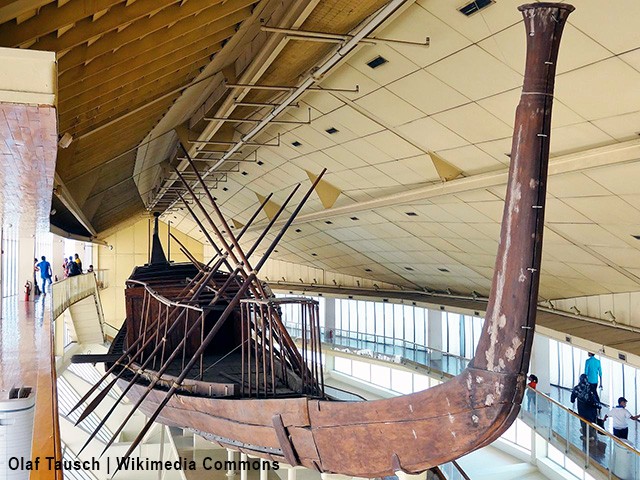 The first boat of Khufu, Khufu Boat Museum, Giza.
