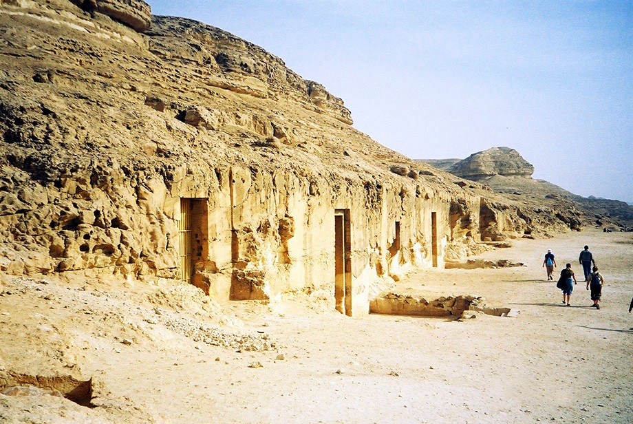 Exterior view of tombs of Khety and Baqet III