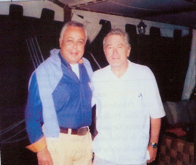 Robert De Niro aboard the Sonesta Dahabiya yacht.