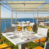 Oberoi Philae Nile Cruise Poolside Restaurant