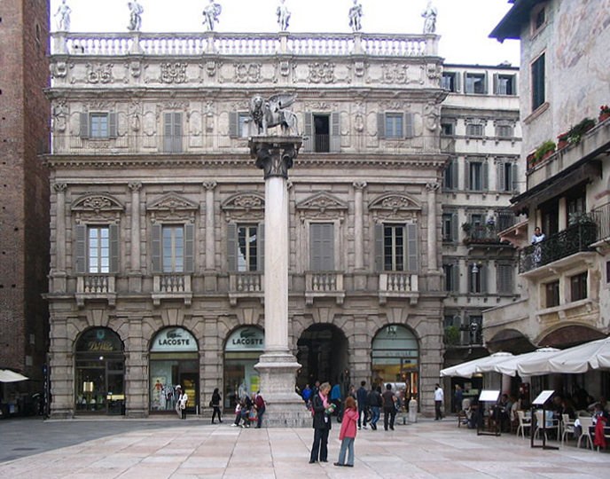 Piazza delle Erbe, Verona.