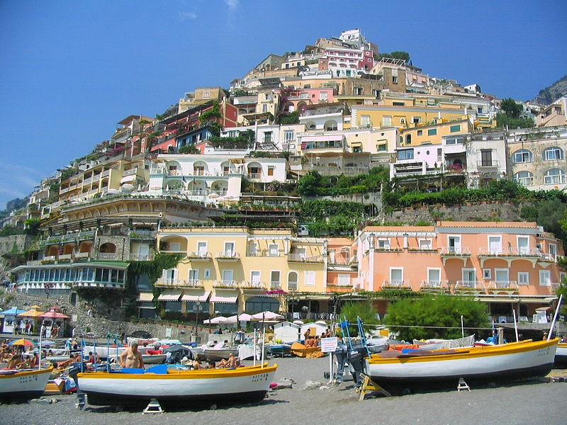 Positano, view from the beach.